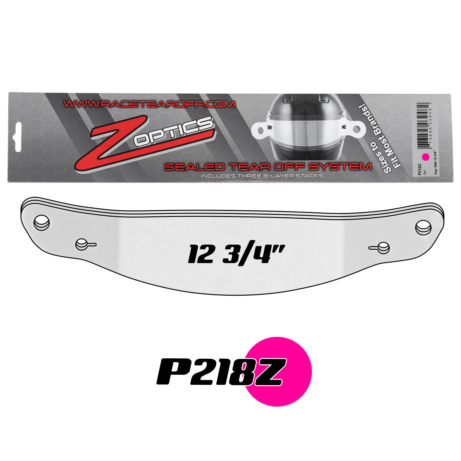P218Z Tear Offs 12 3/4in