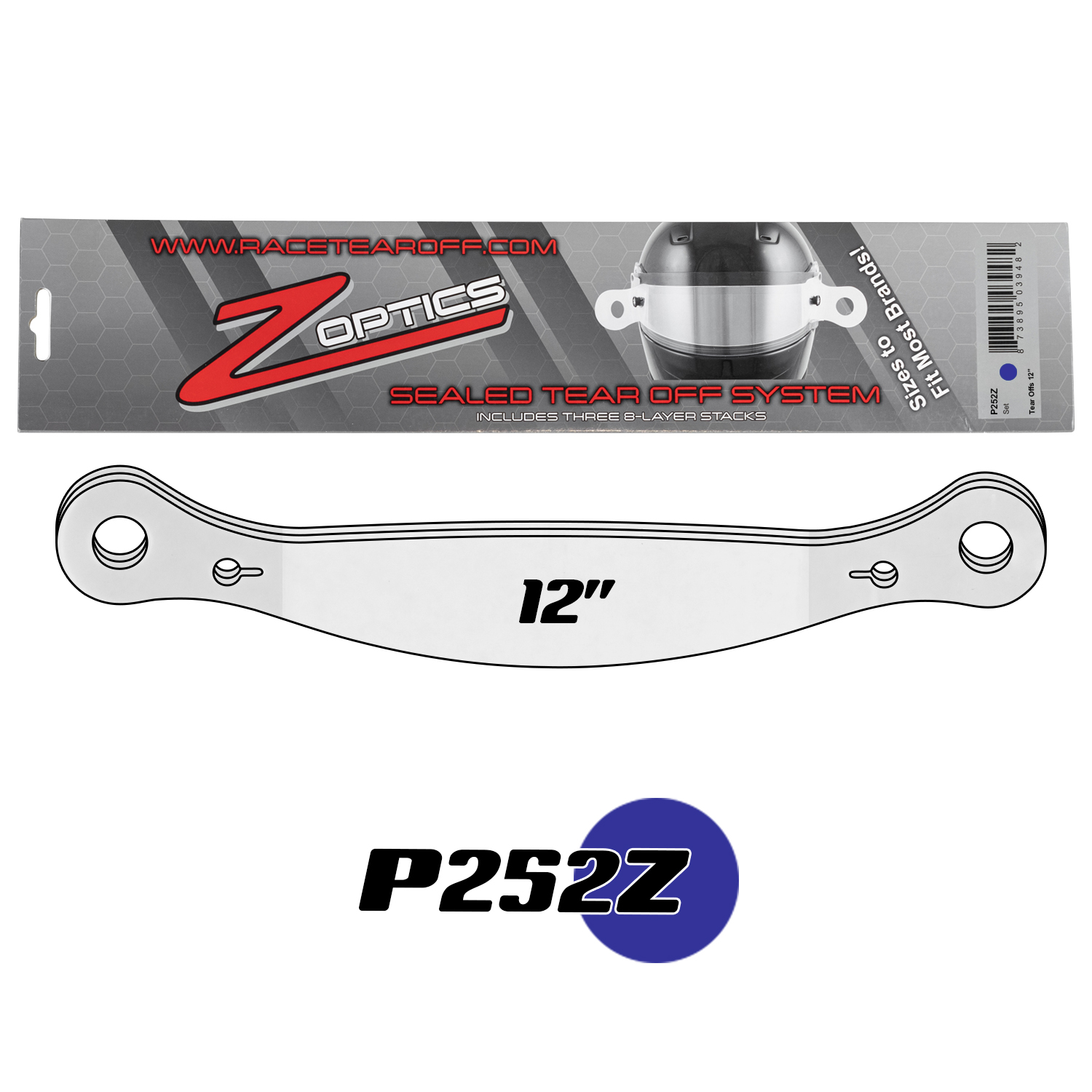 P252Z Tear Offs 12in