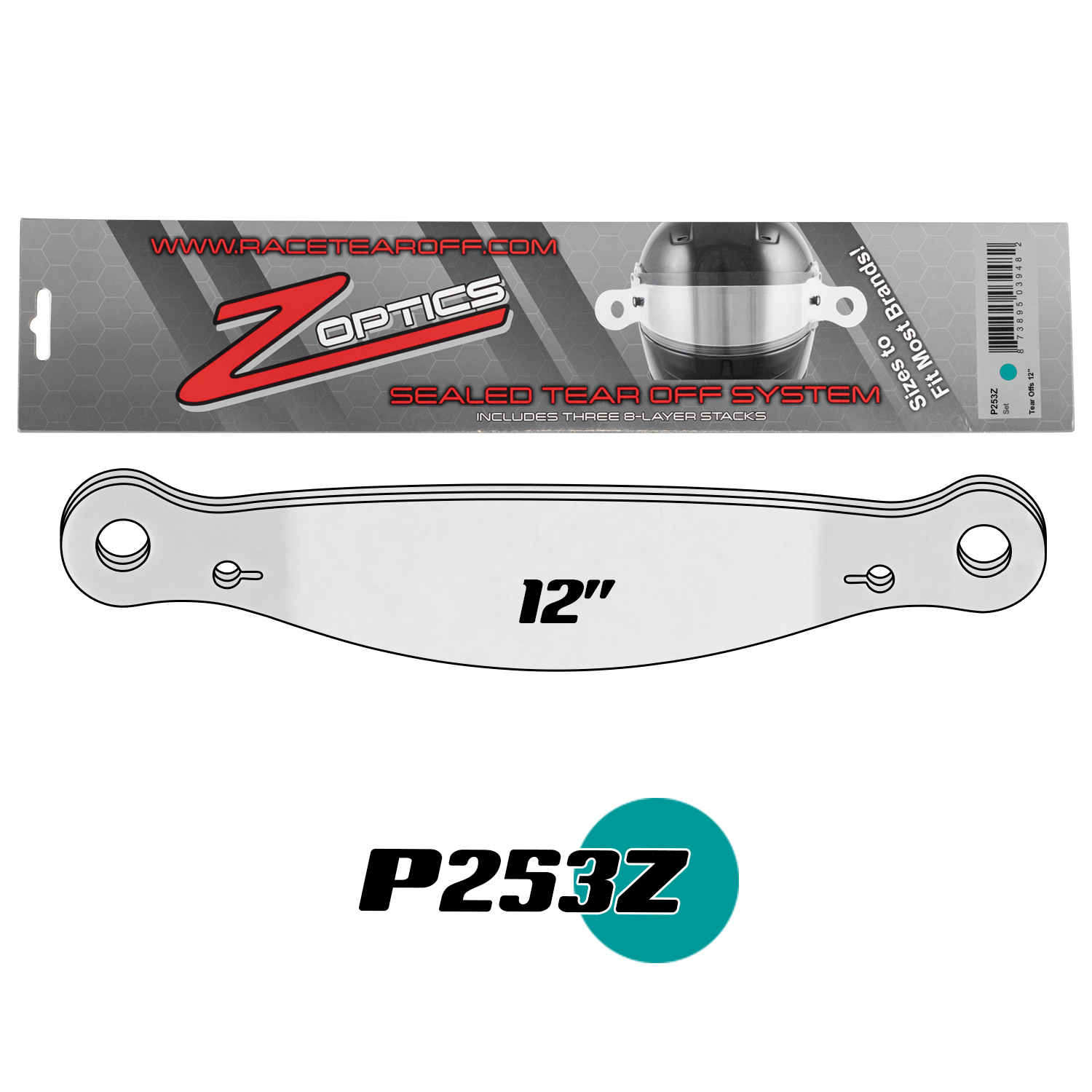 P253Z Tear Offs 12in
